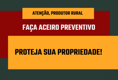 Aceiro é medida eficiente contra queimadas