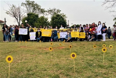 Ações com estudantes, funcionários e população marcam o Setembro Amarelo